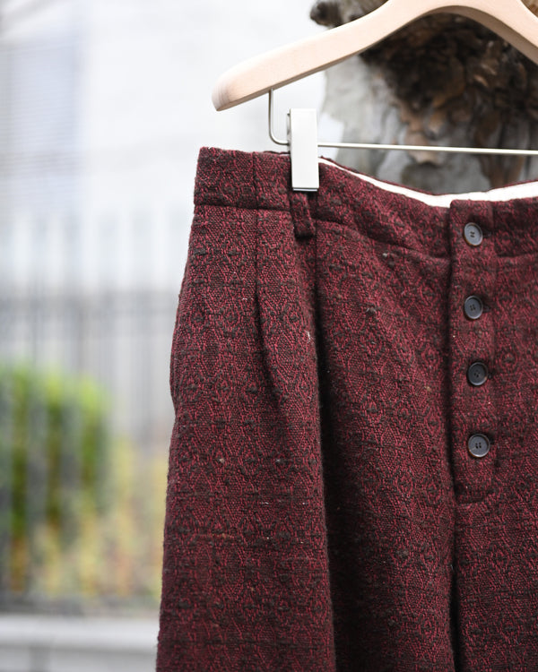 HOOK PANTS, wool silk
