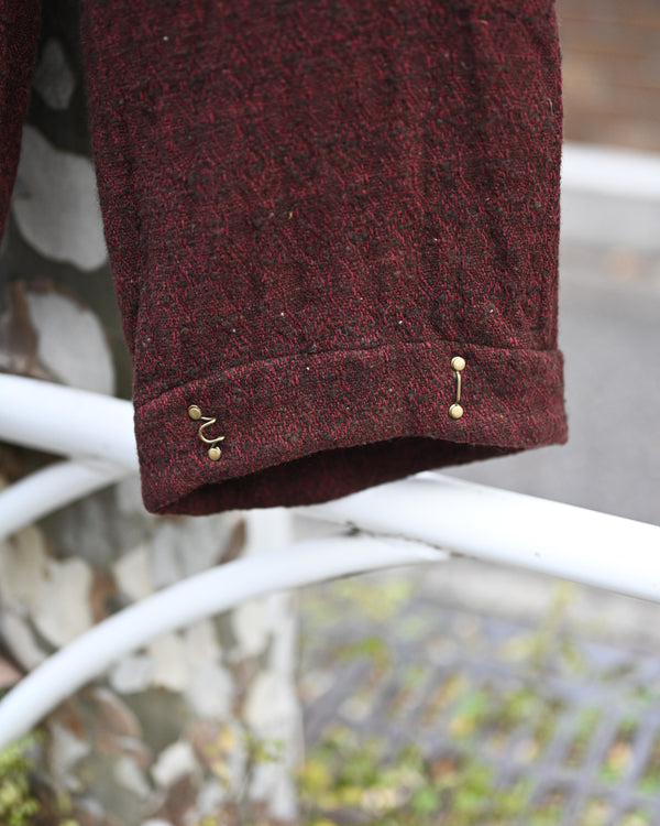 HOOK PANTS, wool silk