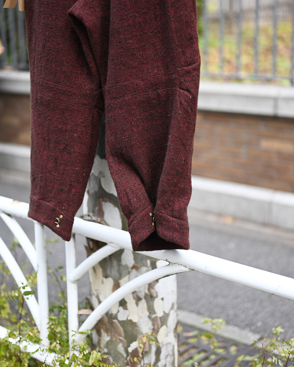 HOOK PANTS, wool silk