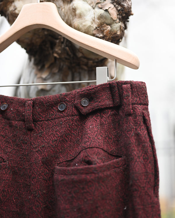 HOOK PANTS, wool silk