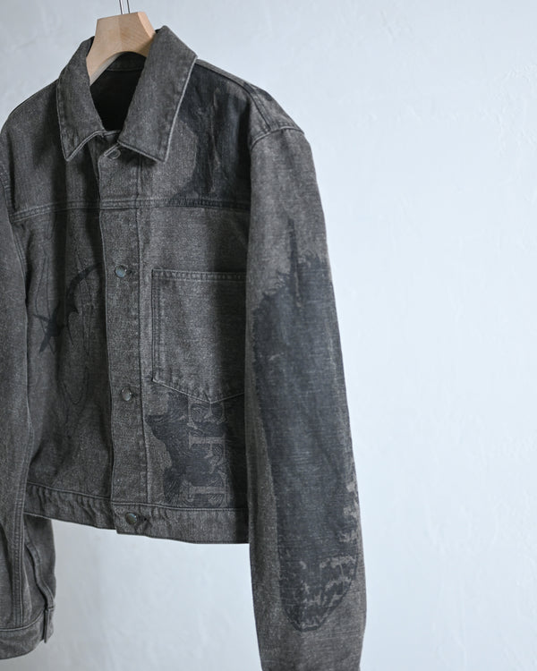 Hidden Prints Denim Jacket-Fujimoto-COELACANTH