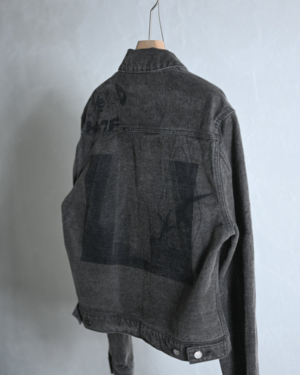 Hidden Prints Denim Jacket-Fujimoto-COELACANTH