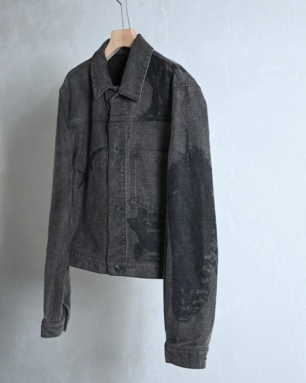 Hidden Prints Denim Jacket-Fujimoto-COELACANTH