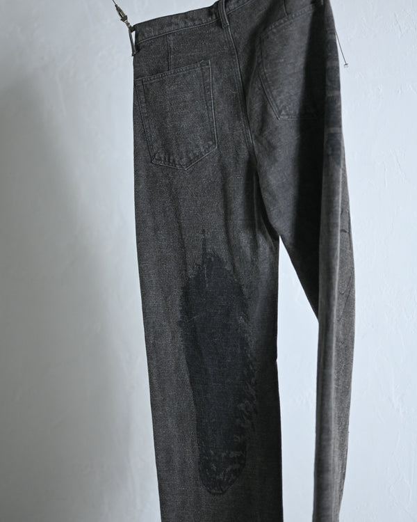 Hidden Prints Denim Trousers-Fujimoto-COELACANTH