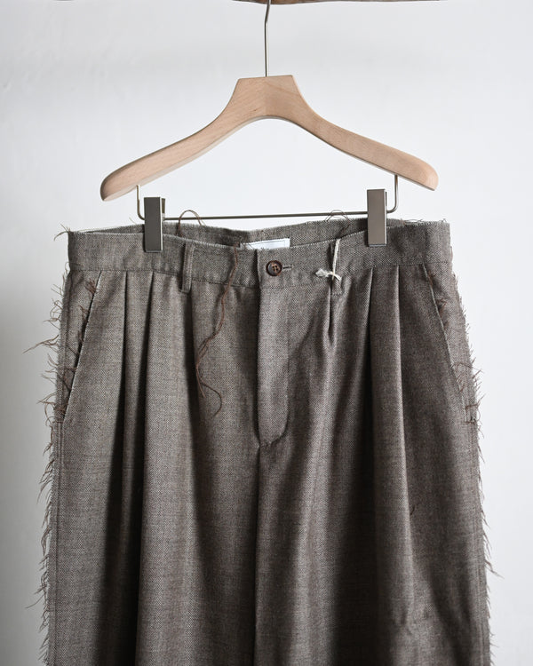 ALPACA SAXONY SCHADEN 3TUCK PANTS