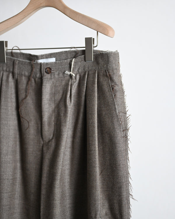 ALPACA SAXONY SCHADEN 3TUCK PANTS