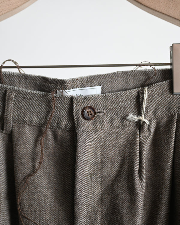 ALPACA SAXONY SCHADEN 3TUCK PANTS