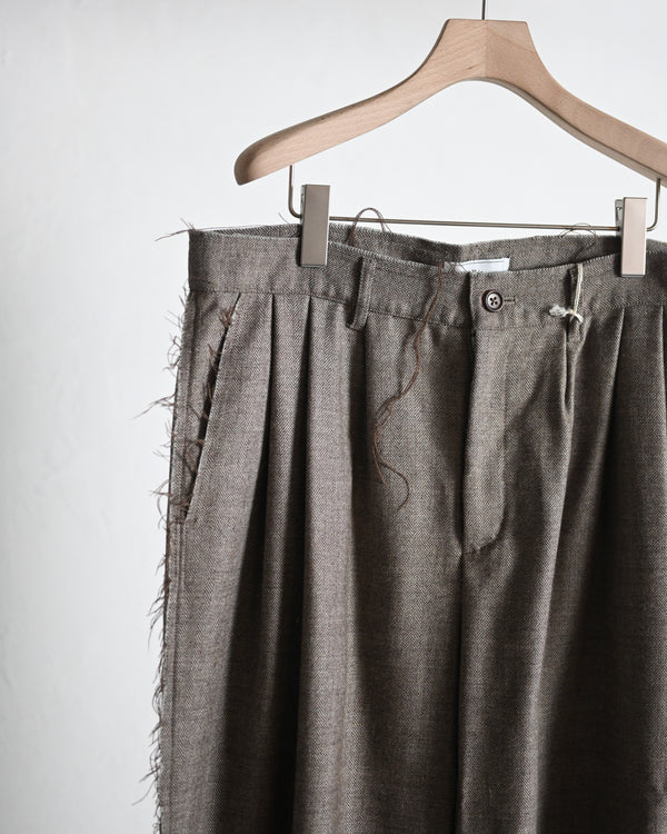 ALPACA SAXONY SCHADEN 3TUCK PANTS