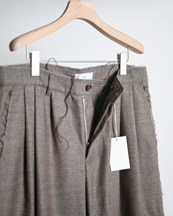 ALPACA SAXONY SCHADEN 3TUCK PANTS