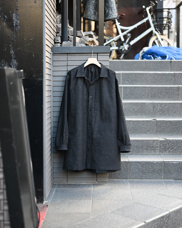 HERRING BONE BLOUSON, COTTON LINEN