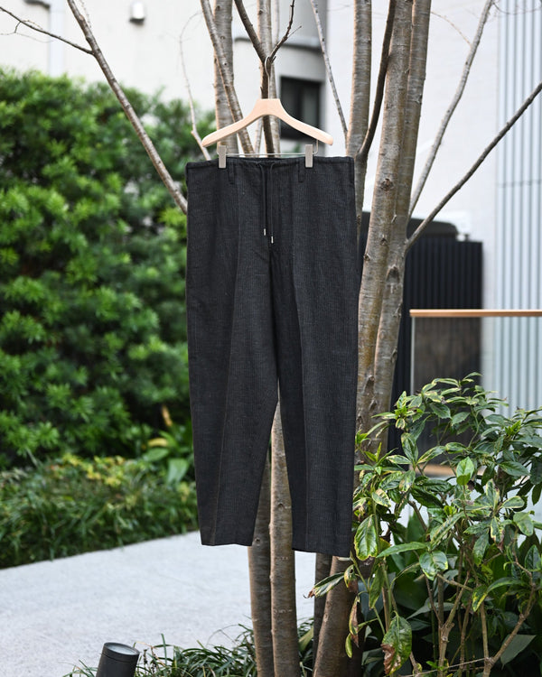 HERRING BONE PANTS, COTTON LINEN