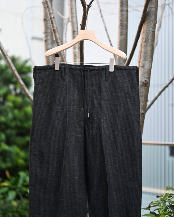 HERRING BONE PANTS, COTTON LINEN