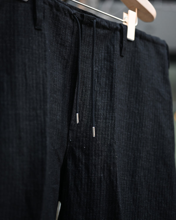 HERRING BONE PANTS, COTTON LINEN
