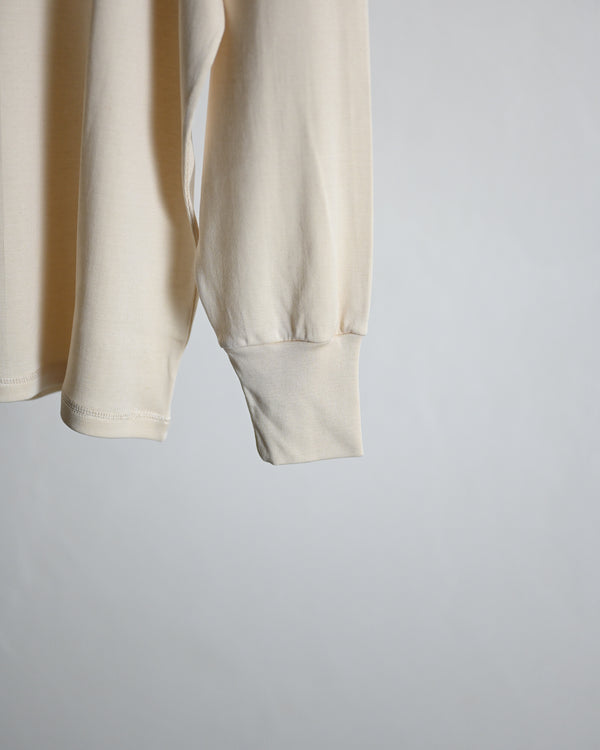 SILK RIB / CREW NECK LONG SLEEVE