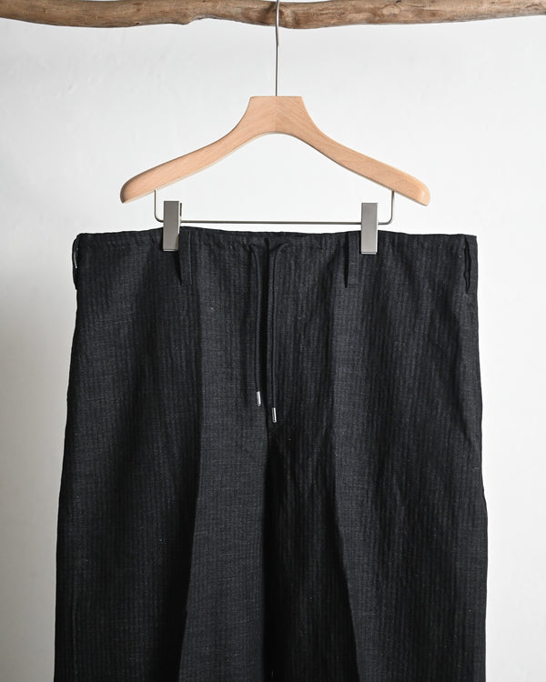 HERRING BONE PANTS, COTTON LINEN