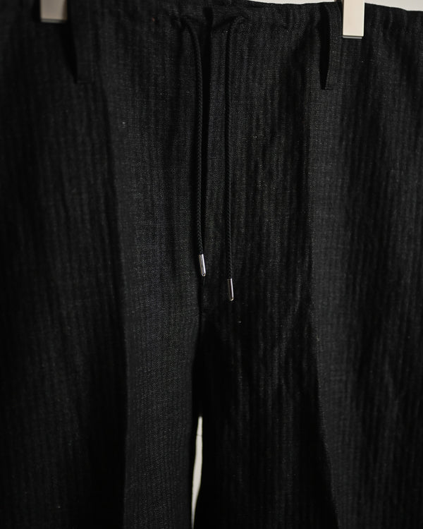 HERRING BONE PANTS, COTTON LINEN