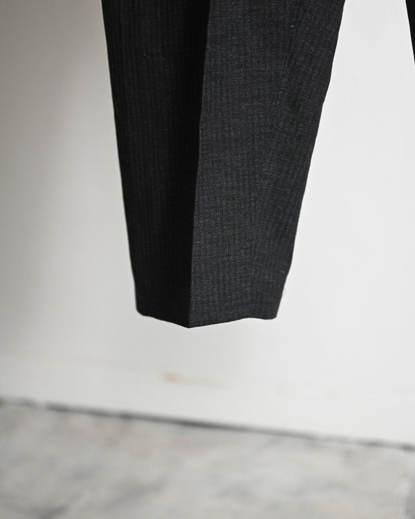 HERRING BONE PANTS, COTTON LINEN
