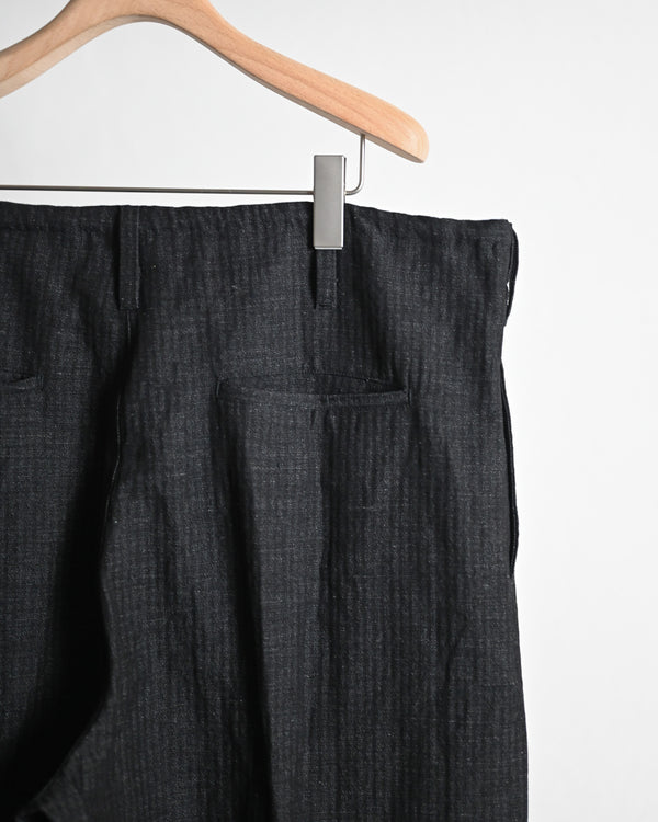 HERRING BONE PANTS, COTTON LINEN