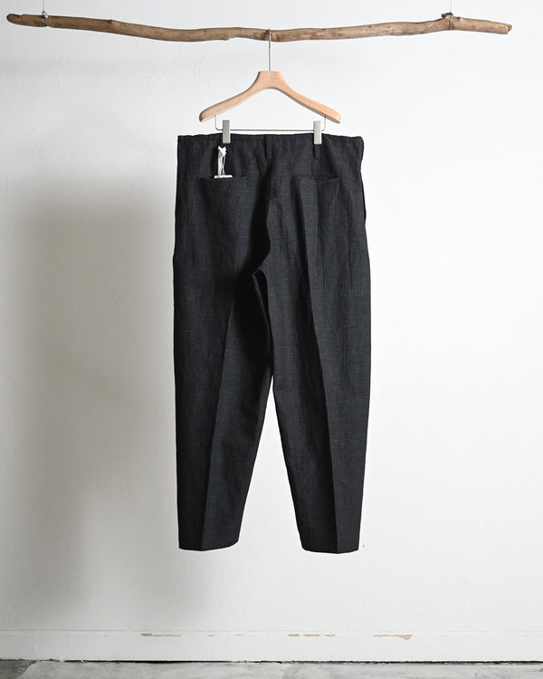 HERRING BONE PANTS, COTTON LINEN