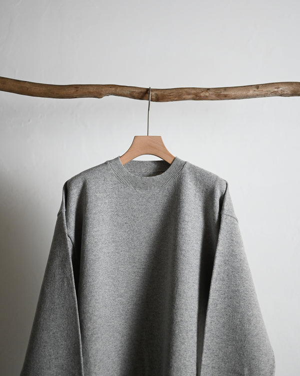 RIGID CASHMERE SWEATER P/O, gray