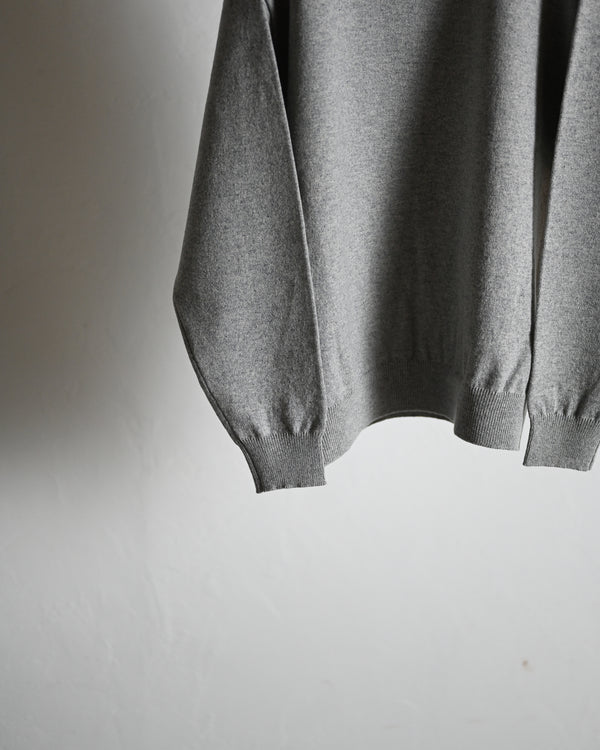 RIGID CASHMERE SWEATER P/O, gray