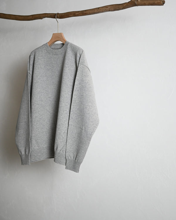 RIGID CASHMERE SWEATER P/O, gray