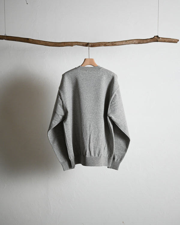 RIGID CASHMERE SWEATER P/O, gray