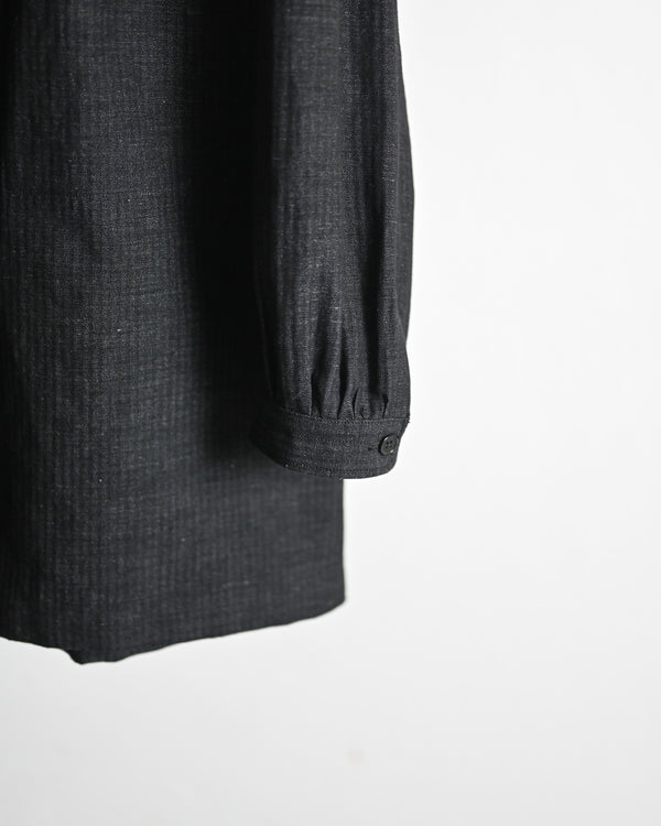 HERRING BONE BLOUSON, COTTON LINEN