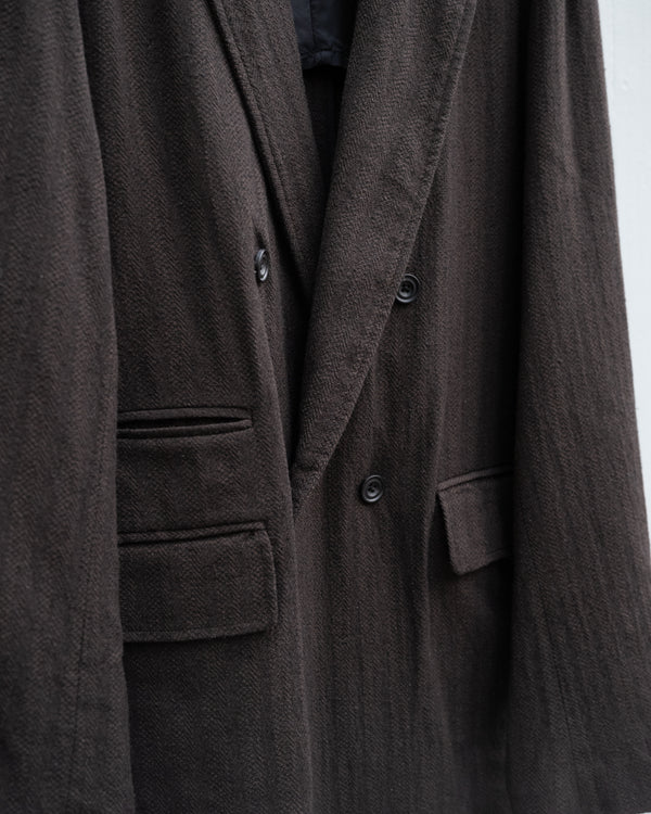 WASHED W/S HERRINGBONE DB JKT
