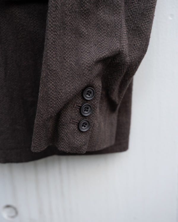 WASHED W/S HERRINGBONE DB JKT
