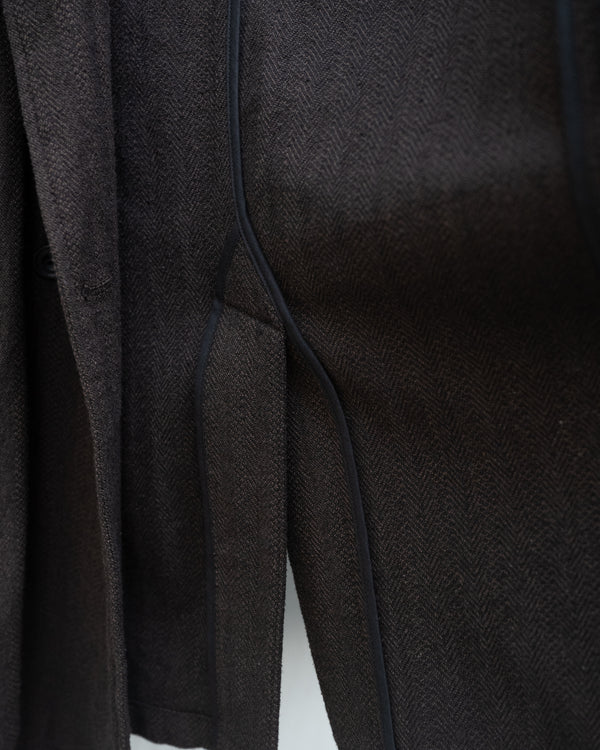 WASHED W/S HERRINGBONE DB JKT