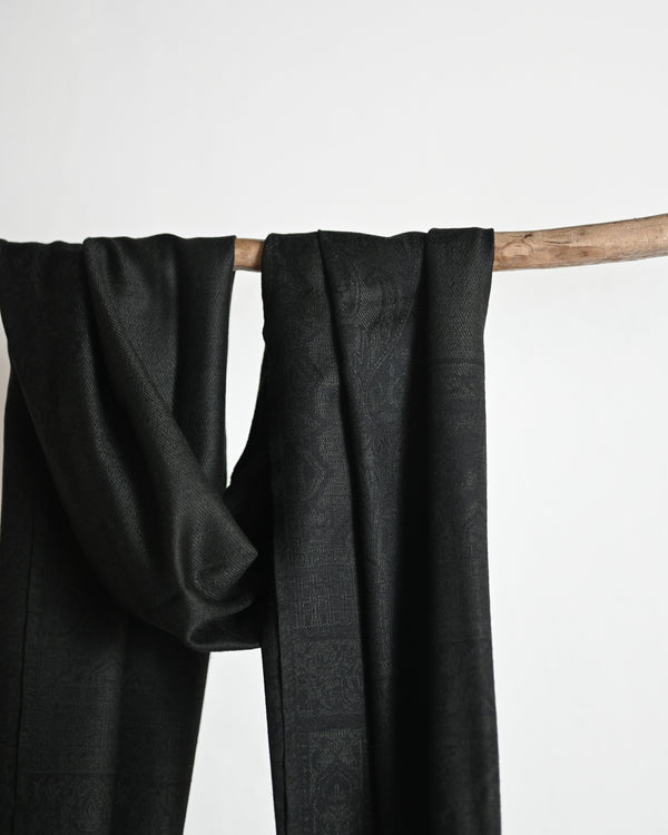 Tibetan Paisley Jacquard Wool Stole