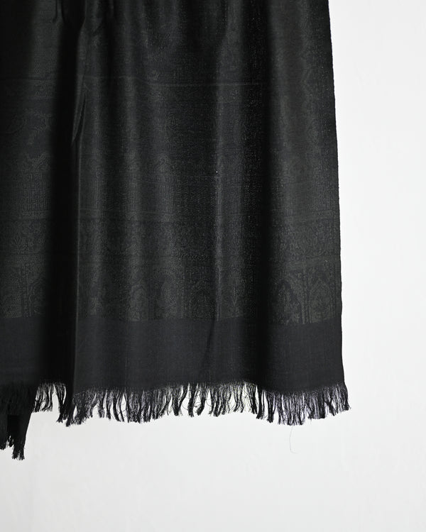 Tibetan Paisley Jacquard Wool Stole