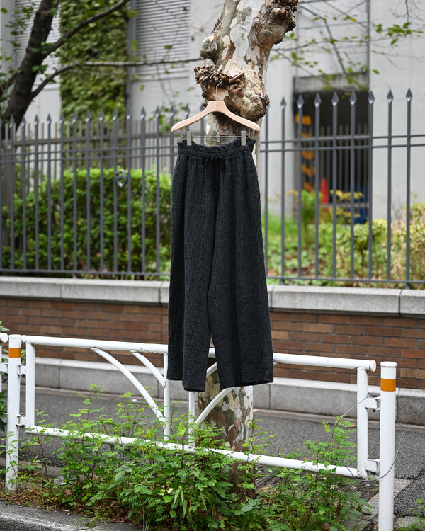 Wool Rever Fulling Wide Trousers