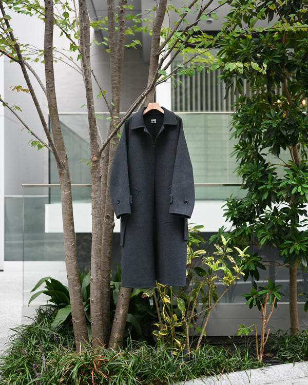 Extra Fine Wool Rever Raglan Coat