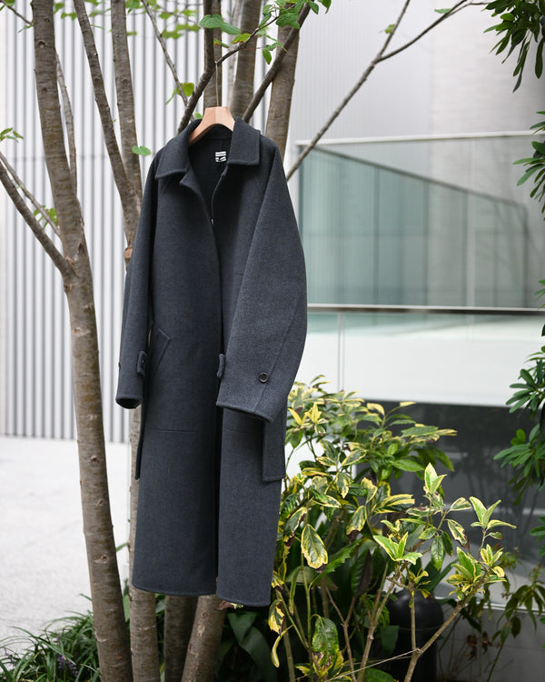 Extra Fine Wool Rever Raglan Coat