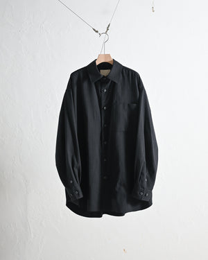 BRUSHED WOOL BIG SHIRT-YOKO SAKAMOTO-COELACANTH