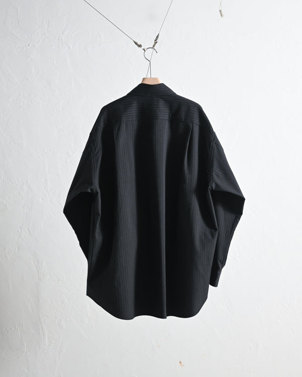 BRUSHED WOOL BIG SHIRT-YOKO SAKAMOTO-COELACANTH