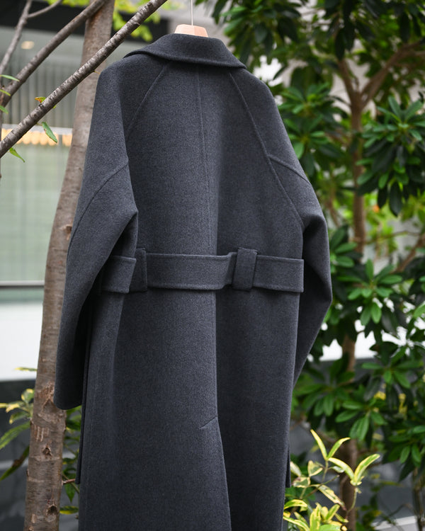 Extra Fine Wool Rever Raglan Coat