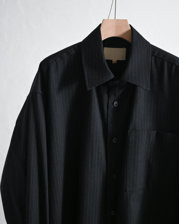 BRUSHED WOOL BIG SHIRT-YOKO SAKAMOTO-COELACANTH