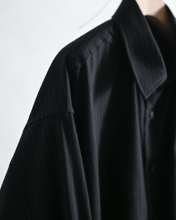 BRUSHED WOOL BIG SHIRT-YOKO SAKAMOTO-COELACANTH