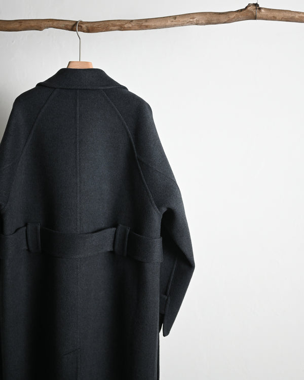 Extra Fine Wool Rever Raglan Coat