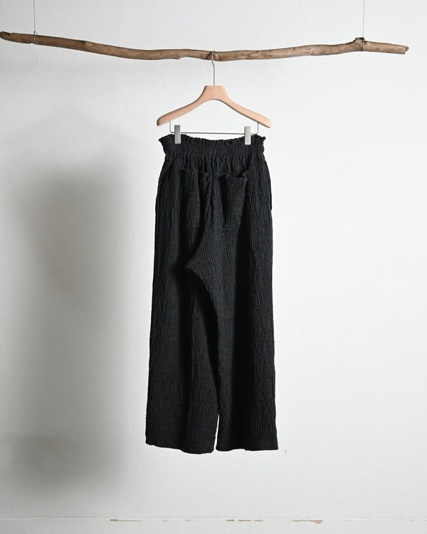 Wool Rever Fulling Wide Trousers