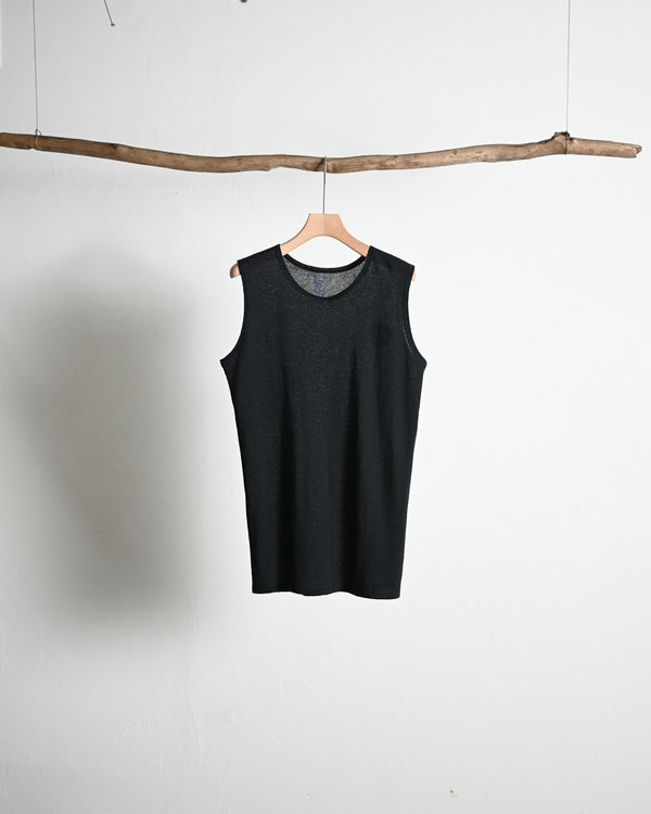 BACK CREPE JERSEY / SLEEVELESS