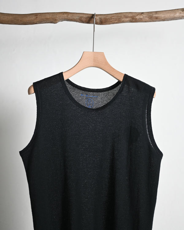 BACK CREPE JERSEY / SLEEVELESS
