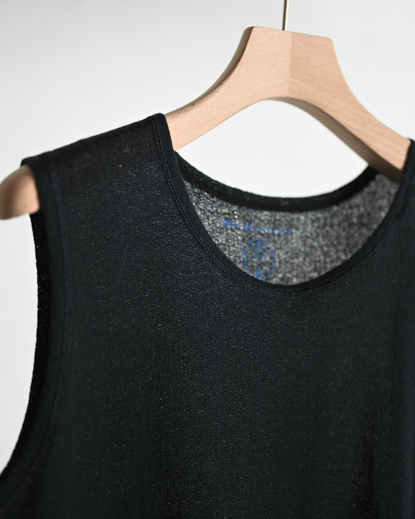 BACK CREPE JERSEY / SLEEVELESS