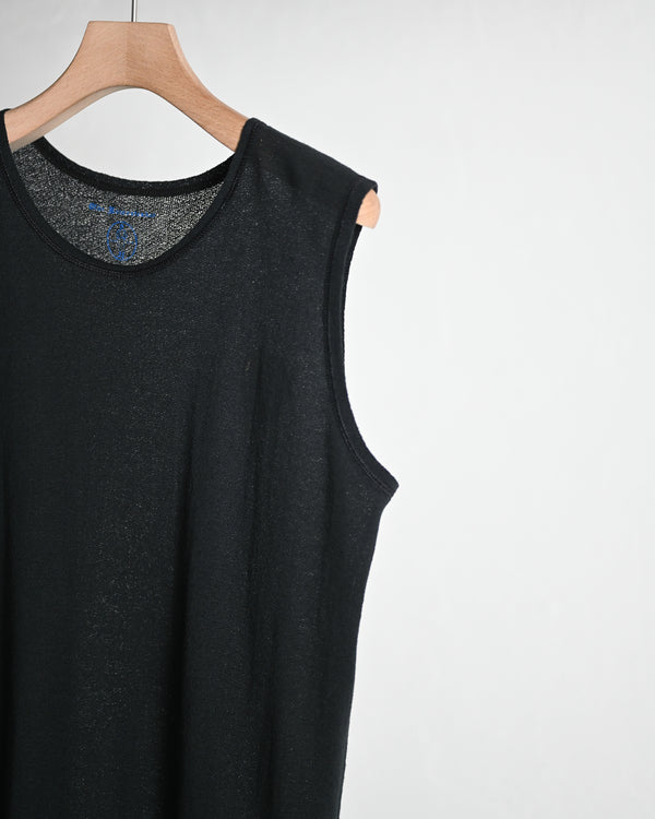 BACK CREPE JERSEY / SLEEVELESS