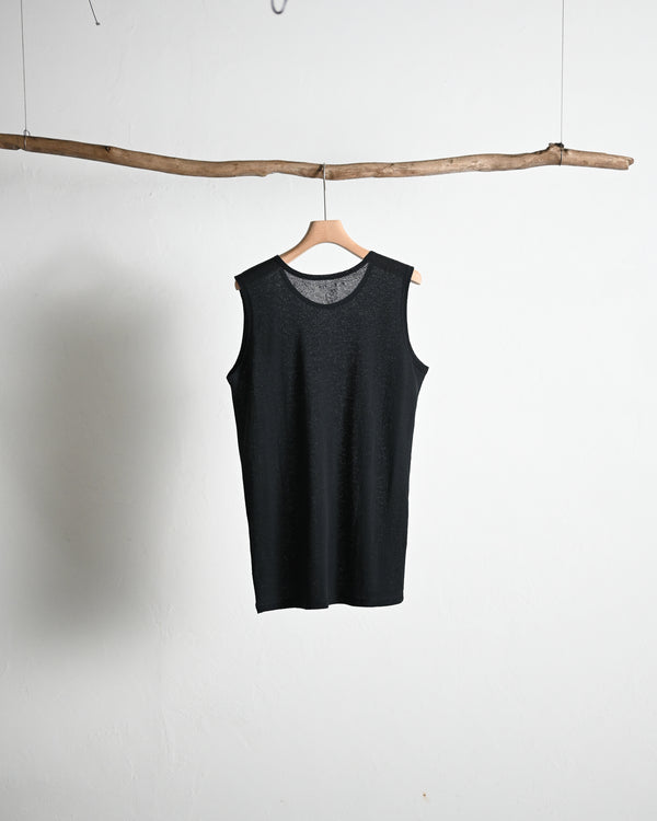 BACK CREPE JERSEY / SLEEVELESS