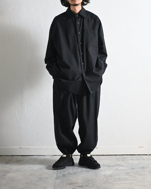 BRUSHED WOOL BIG SHIRT-YOKO SAKAMOTO-COELACANTH