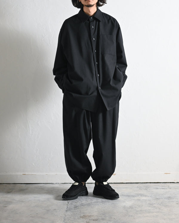 BRUSHED WOOL KUNG FU PANTS-YOKO SAKAMOTO-COELACANTH